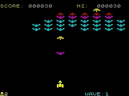 Galactic Raiders — ZX Spectrum — скриншот