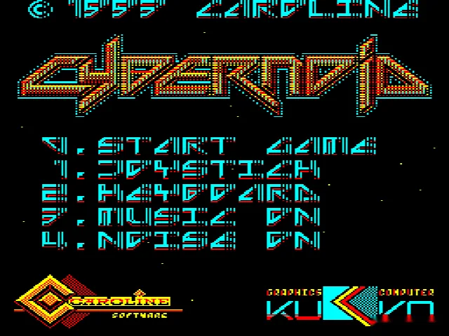 CYBERNOID (THE FIGHTING MACHINE) — БК-0010 — скриншот