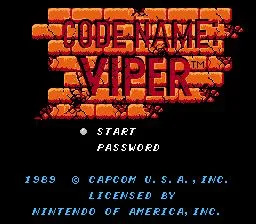Code Name - Viper (USA) — Денди/Nintendo — скриншот