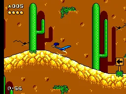 Desert Speedtrap Starring Road Runner and Wile E. Coyote (Europe, Brazil) (En,Fr,De,Es,It) — Sega Master System — скриншот