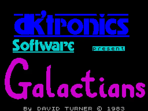 Galactians — ZX Spectrum — скриншот