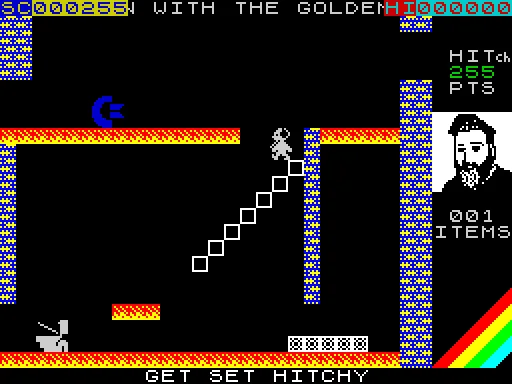 The Man with the Golden Joystick - featuring RetroHitch — ZX Spectrum — скриншот