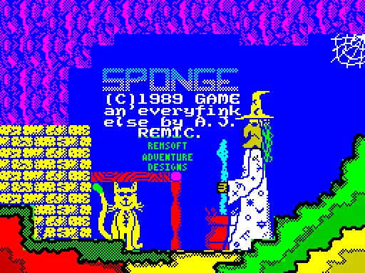 SPONGE — ZX Spectrum — скриншот