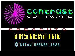 Mastermind — ZX Spectrum — скриншот