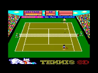 Tennis 3D — Amstrad CPC — скриншот