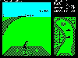 Konami's Golf — ZX Spectrum — скриншот