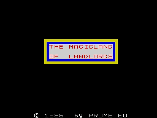 The Magic Land of Landlords — ZX Spectrum — скриншот