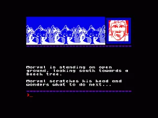 Runestone — Amstrad CPC — скриншот