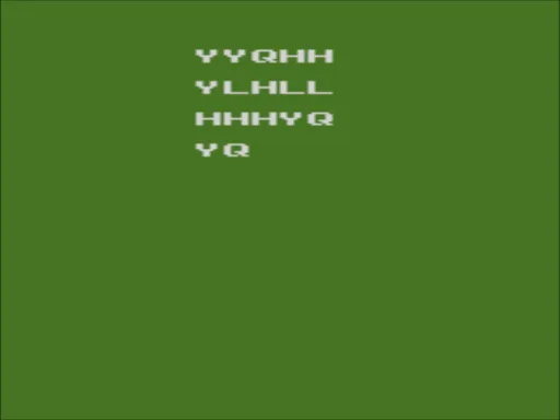 Morse Code Tutor (USA) — Atari 2600 — скриншот