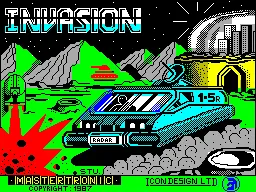 Invasion — ZX Spectrum — скриншот
