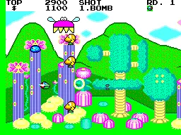 Fantasy Zone (World) (Rev 1) — Sega Master System — скриншот