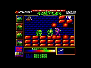 Teenage Mutant Hero Turtles — Amstrad CPC — скриншот