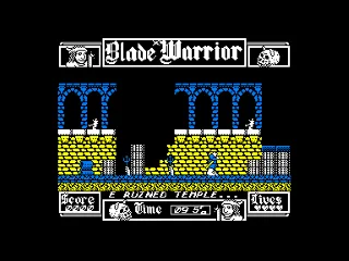 Blade Warrior — Amstrad CPC — скриншот