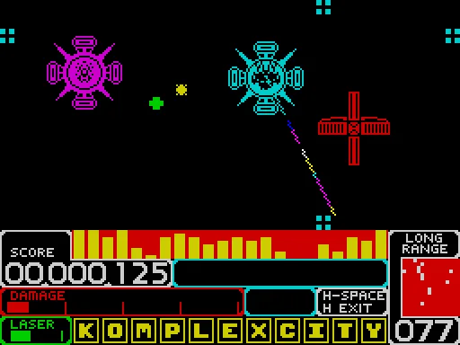 Komplex City — ZX Spectrum — скриншот