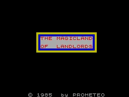 The Magic Land of Landlords — ZX Spectrum — скриншот