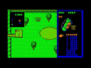 Pro Golf Simulator — Amstrad CPC — скриншот