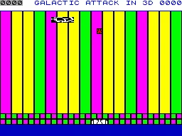 Galactic Attack in Stereo 3D — ZX Spectrum — скриншот