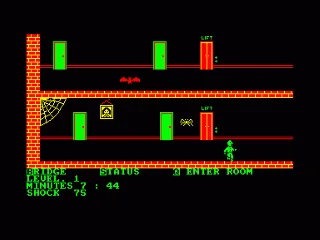 Vampire Killer — Amstrad CPC — скриншот