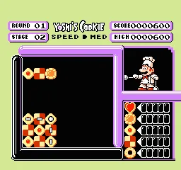 Yoshi's Cookie (USA) — Денди/Nintendo — скриншот