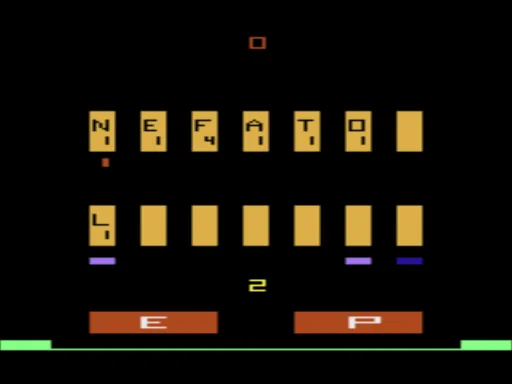 Glib - Video Word Game (USA) — Atari 2600 — скриншот
