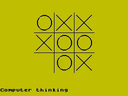Noughts and Crosses — ZX Spectrum — скриншот