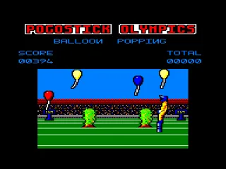 Pogostick Olympics — Amstrad CPC — скриншот