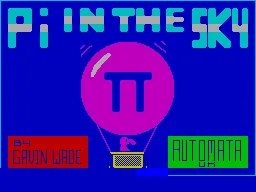 Pi in the Sky — ZX Spectrum — скриншот