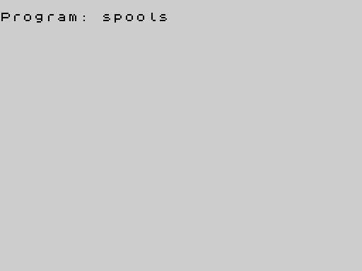 Spools — ZX Spectrum — скриншот