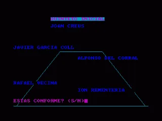 Basket Coach — Amstrad CPC — скриншот