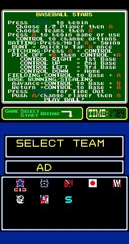 Baseball Stars (USA) — Денди/Nintendo — скриншот