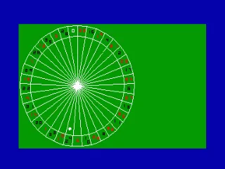 Roulette — Amstrad CPC — скриншот