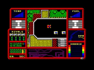 Rally Simulator — Amstrad CPC — скриншот