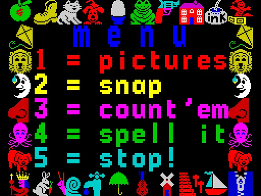 Picture Book — ZX Spectrum — скриншот