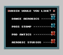 Dance Aerobics (USA) — Денди/Nintendo — скриншот