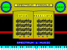 Pianola — ZX Spectrum — скриншот