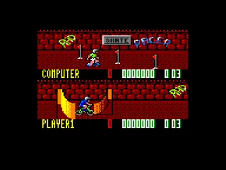 Rad Ramp Racer — Amstrad CPC — скриншот