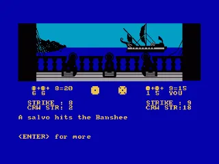 Seas of Blood — Amstrad CPC — скриншот