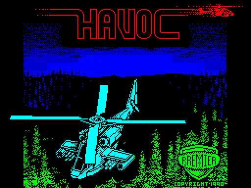 Havoc — ZX Spectrum — скриншот
