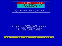 Pick-Poke-It — ZX Spectrum — скриншот