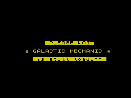 Galactic Mechanic — ZX Spectrum — скриншот