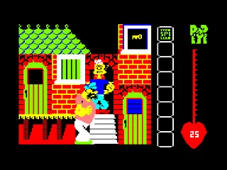 Popeye — Amstrad CPC — скриншот