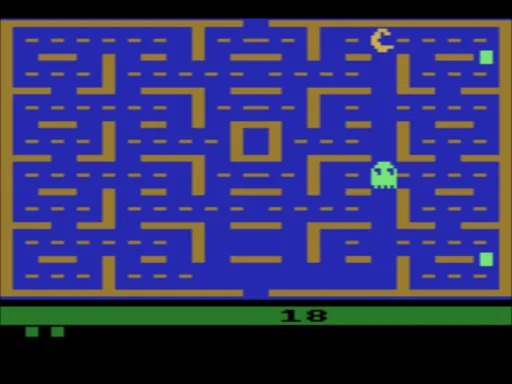 Pac-Man (USA) — Atari 2600 — скриншот