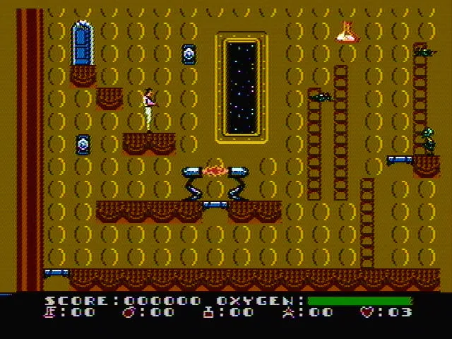 Dash Galaxy in the Alien Asylum (USA) — Денди/Nintendo — скриншот