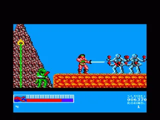 Rastan — Amstrad CPC — скриншот