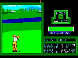 PGA Tour Golf (Europe) — Sega Master System — скриншот