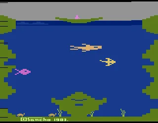 Skindiver (Europe) — Atari 2600 — скриншот