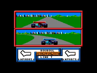 Scalextric — Amstrad CPC — скриншот