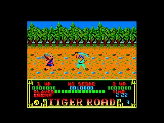 Tiger Road — Amstrad CPC — скриншот