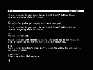 Planetfall — Amstrad CPC — скриншот