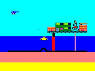 Rig Attack — Amstrad CPC — скриншот
